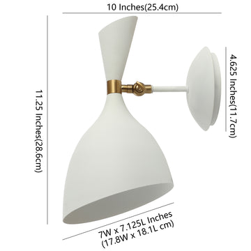 Josef 10" Iron Retro LED Wall Sconce - JONATHAN Y